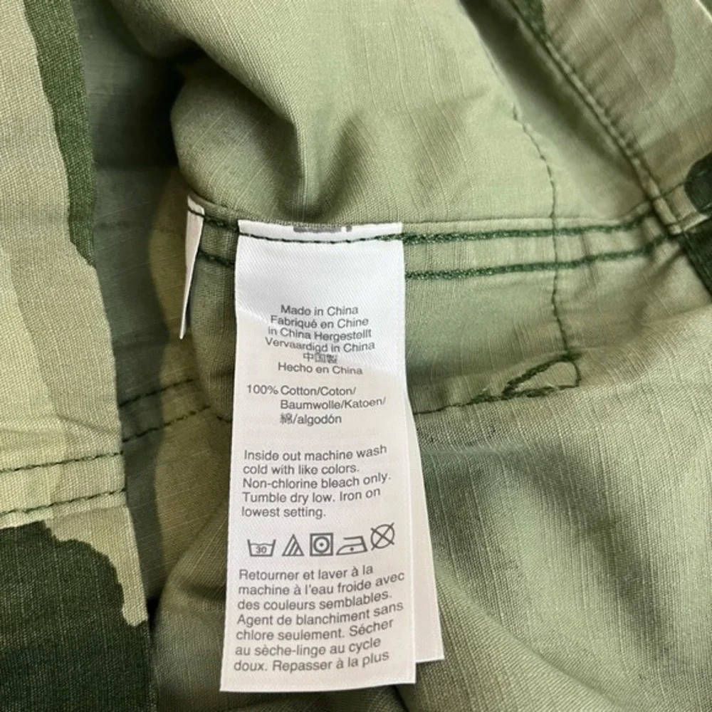 J Crew Shacket Womens XXS‎ Camo Trench Utility 100% Cotton It Girl NWT